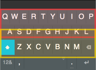 Touch screen bands example